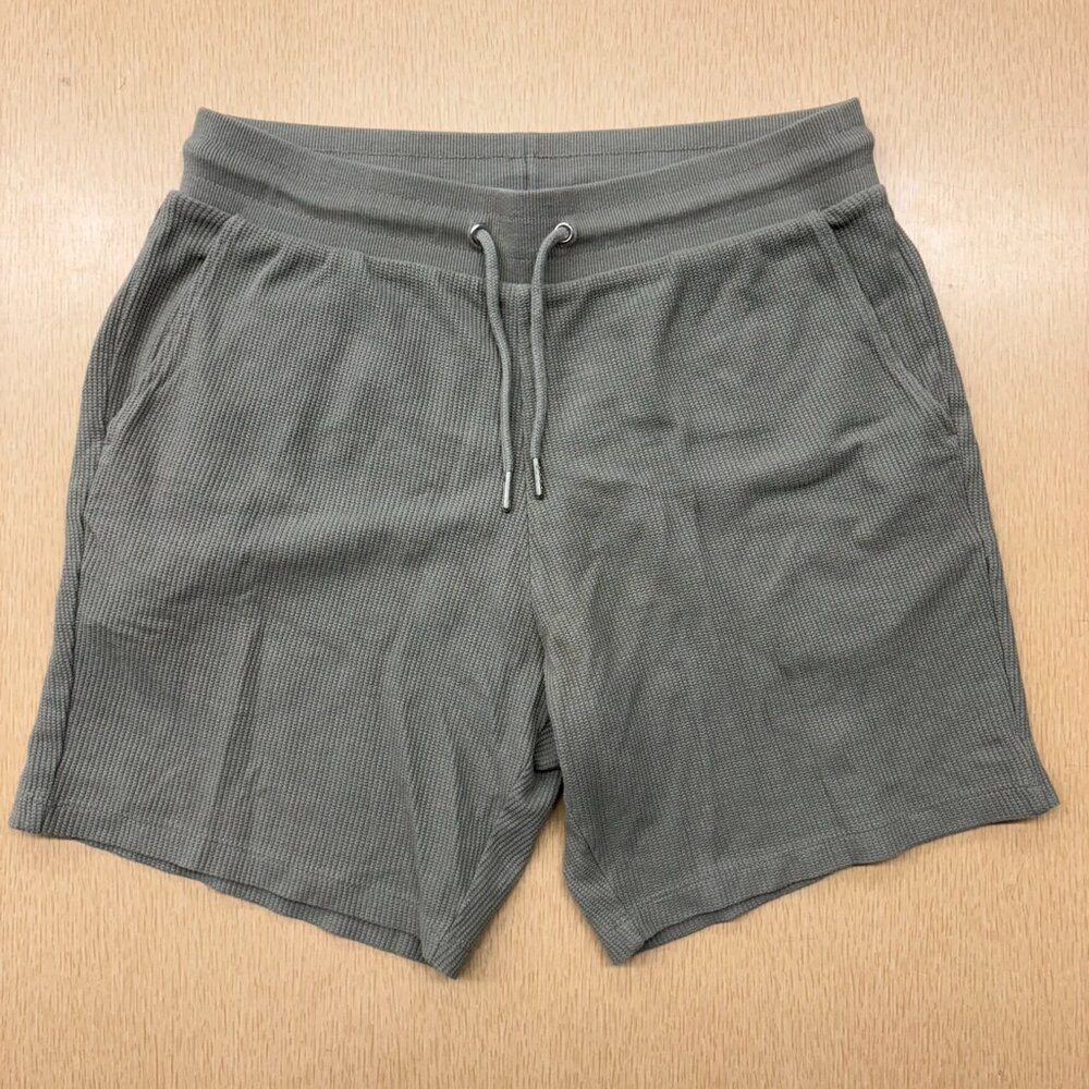 ASOS design waffle knit green shorts